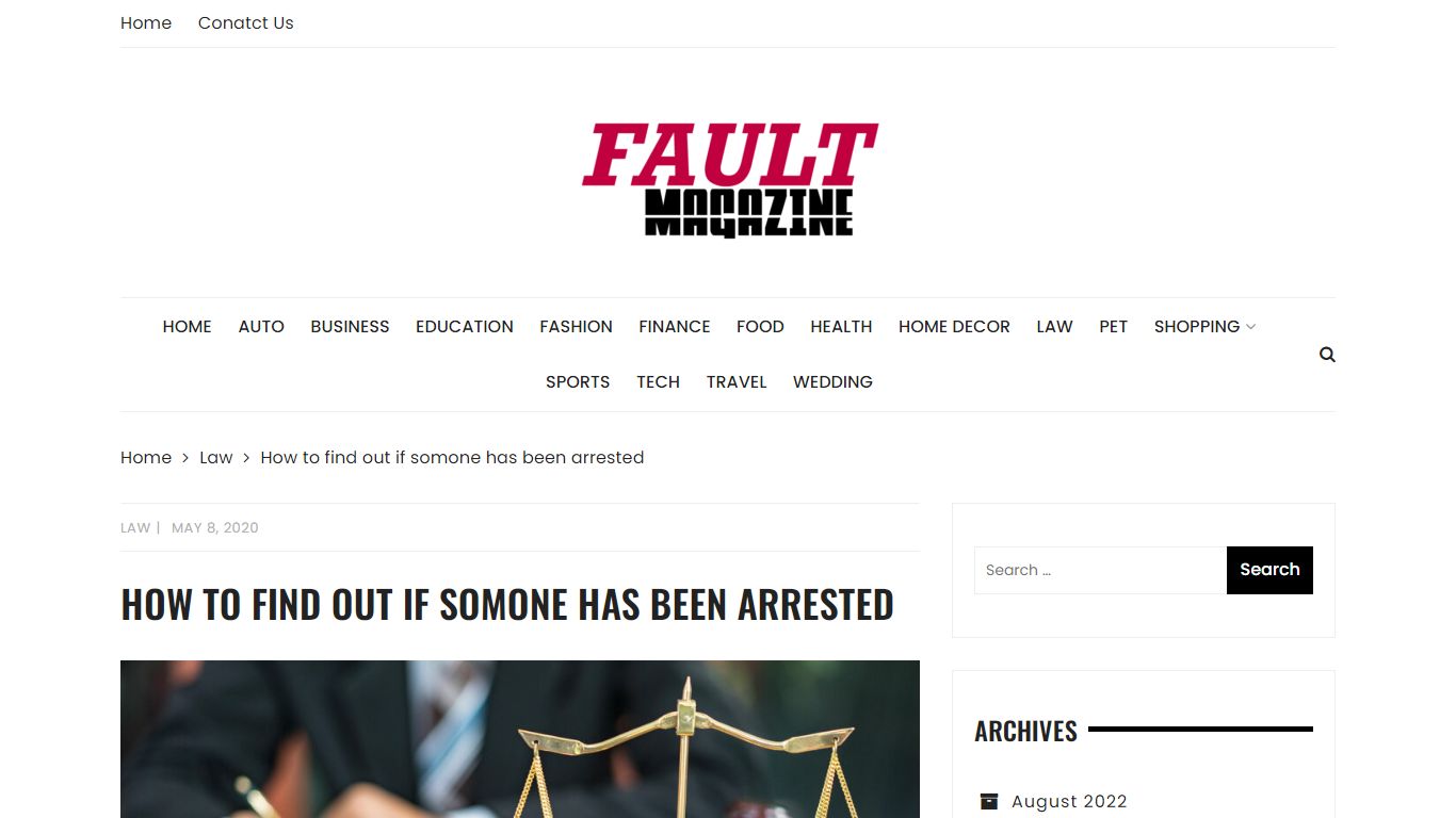 How to find out if somone has been arrested - faultmagazine.com